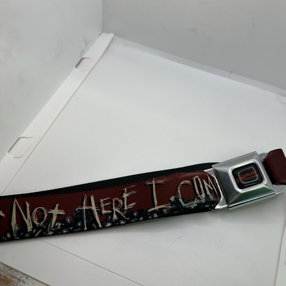 Buckle-Down Black and Brown Graphic Belt - Picture 7 of 7